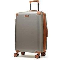 Rock Luggage Carnaby 8 Wheel Hardshell Medium Suitcase  Platinum