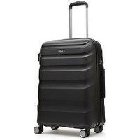 Rock Luggage Bali 8 Wheel Hardshell Medium Suitcase  Black