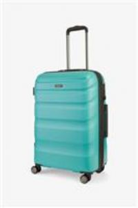 Rock Luggage Bali 8 Wheel Hardshell Medium Suitcase  Turquoise