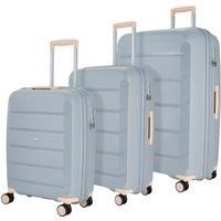 Tulum 3 Pc Set 8 Wheel Hardshell Expandable Suitcases
