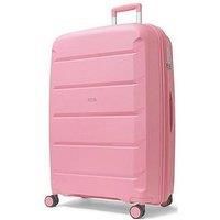 Rock Tulum Large Expandable Hardshell Suticase in Bubblegum Pink