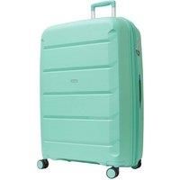 Rock Tulum Large Expandable Hardshell Suticase in Turquoise