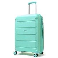 Rock Luggage Tulum 8 Wheel Hardshell Medium Suitcase  Turquoise