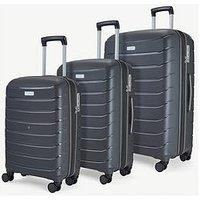 Prime 3 Pc Set 8 Wheel Hardshell Expandable Suitcases