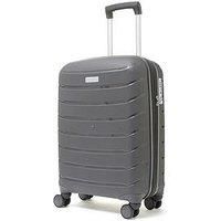 Rock Luggage Prime 8 Wheel Hardshell Cabin Suitcase - Charcoal