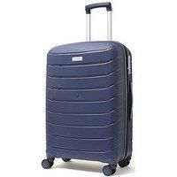 Rock Luggage Prime 8 Wheel Hardshell Medium Suitcase - Navy