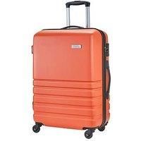 Rock Luggage Bryon 4 Wheel Hardshell Medium Tsa Suitcase - Orange