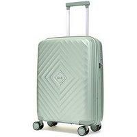 Rock Luggage Infinity 8 Wheel Hardshell Cabin Suitcase - Sage Green