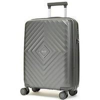 Rock Luggage Infinity 8 Wheel Hardshell Cabin Suitcase - Charcoal