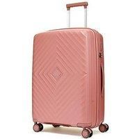 Rock Luggage Infinity 8 Wheel Hardshell Medium Suitcase - Dusty Pink
