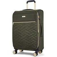 Rock Sloane Medium Softside Expandable Suitcase in Khaki