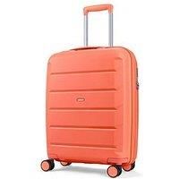 Rock Tulum Small Cabin Size Expandable Hardshell Suticase in Peach