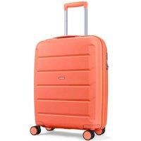 Rock Tulum Small Cabin Size Expandable Hardshell Suticase in Peach