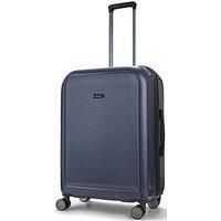 Rock Luggage Austin 8 Wheel Hardshell Pp Medium Suitcase With Tsa Lock -Navy