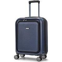 Rock Luggage Austin 8 Wheel Hardshell Pp Small Suitcase With Tsa Lock -Navy