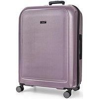 Rock Luggage Austin 8 Wheel Hardshell Pp Large Suitcase With Tsa Lock -Purple