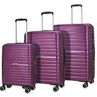 Rock Luggage Hydra-Lite 3-Piece Suitcase Set (Purple)