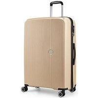 Rock Luggage Hudson 8 Wheel Pp Hardshell Large Suitcase - Champagne