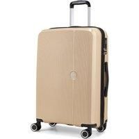 Rock Luggage Hudson 8 Wheel Pp Hardshell Medium Suitcase - Champagne