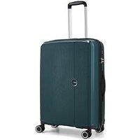Rock Luggage Hudson 8 Wheel Pp Hardshell Medium Suitcase - Dark Green