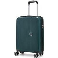 Rock Luggage Hudson 8 Wheel Pp Hardshell Small Cabin Suitcase - Dark Green