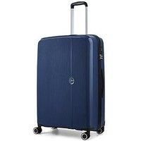 Rock Luggage Hudson 8 Wheel Pp Hardshell Large Suitcase - Navy
