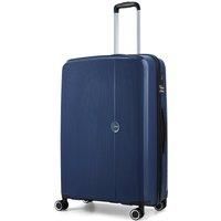 Rock Luggage Hudson 8 Wheel Pp Hardshell Large Suitcase - Navy