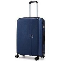 Rock Luggage Hudson 8 Wheel Pp Hardshell Medium Suitcase - Navy