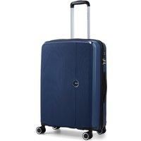 Rock Luggage Hudson 8 Wheel Pp Hardshell Medium Suitcase - Navy