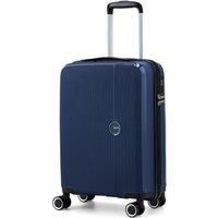 Rock Luggage Hudson 8 Wheel Pp Hardshell Small Cabin Suitcase - Navy