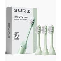 SURI Sonic Replacement Toothbrush Head ? Winter Fern, Pack of 3