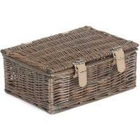 Wicker 25m Antique Wash Willow Handle Picnic Basket