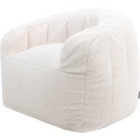 icon Cabana Bean Bag Chair, Natural, Luxury Fluffy Borg Adult Bean Bag, Large Bean Bags with Filling Included, Living Room Bean Bags