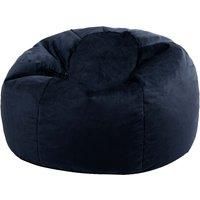 icon Aurora Bean Bag, Midnight Blue, Velvet Chair, Large Bean Bag Chair, Adult Bean Bag with Filling Included, Lounge Chair, Home Décor