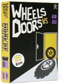Wheels Vs Doors Board Game | What Are There More of In The World£ | The Trivia Game of Laughter, Discussion and Debate for Kids 8+ and Adults |