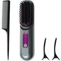 Alivio 3-Speed Straight Hair Comb, 200 Million Plasma Hair Straightener, Anti-Scald 3D Comb in Black