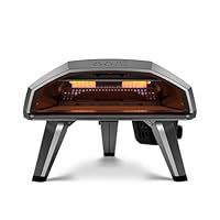 Ooni Koda 2 Gas Pizza Oven – 14" Gas Powered Outdoor Pizza Oven with 37 mBar Regulator and Gas Hose, Propane Portable Pizza Ovens - Black