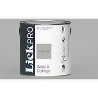 LickPro Eggshell Grey BS 00 A 05 Emulsion Paint 2.5Ltr (729JX)