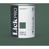 LickPro Matt Green BS 14 C 39 Emulsion Paint 5Ltr (724JY)