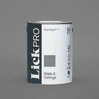 LickPro Matt Grey RAL 7037 Emulsion Paint 5Ltr (822JY)