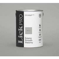 LickPro Exterior Smooth Masonry Paint Grey 11 5Ltr (258FW)