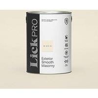 LickPro Exterior Smooth Masonry Paint White BS 10 B 15 5Ltr (233FW)