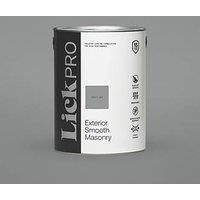 LickPro Exterior Smooth Masonry Paint Grey 06 5Ltr (537FW)