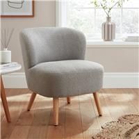 GFW Evie Boucle Accent Chair - Grey