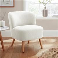 GFW Evie Boucle Accent Chair - Cream
