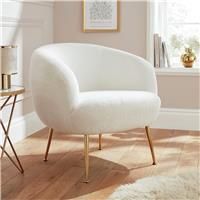 GFW Ada Fabric Accent Chair - Cream