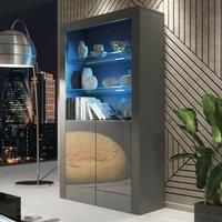 Modern Sideboard Display Cabinet Cupboard TV Stand - Dark Grey