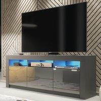 TV Unit 160cm Sideboard Cabinet Cupboard TV Stand - Dark Grey