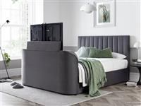 Smart TV Bed Sheldon Kingsize Ottoman TV Bed Frame - Grey