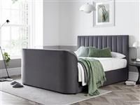 Smart TV Bed Sheldon Superking Ottoman TV Bed Frame - Grey